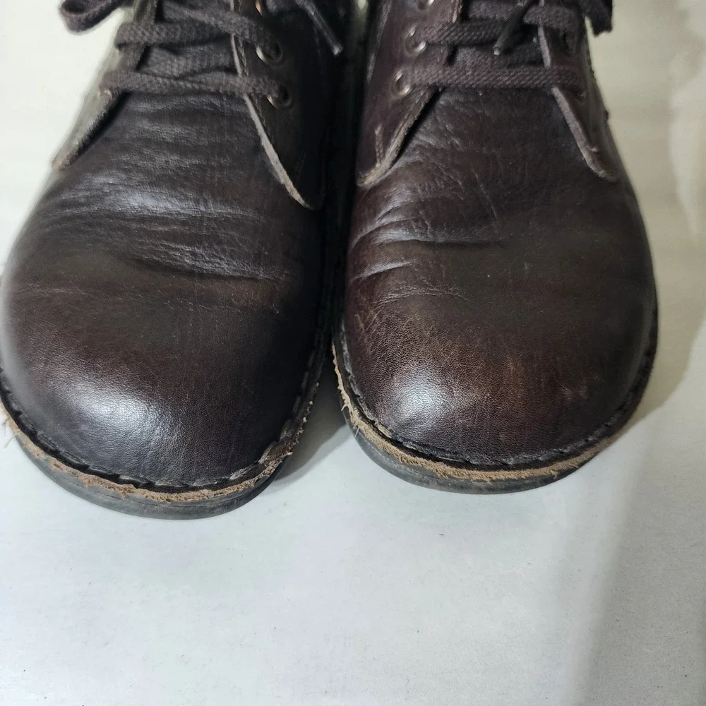 Finn Comfort Vaasa 1000 Dark Brown Leather Lace Up Oxfords Shoes Mens 40 EU